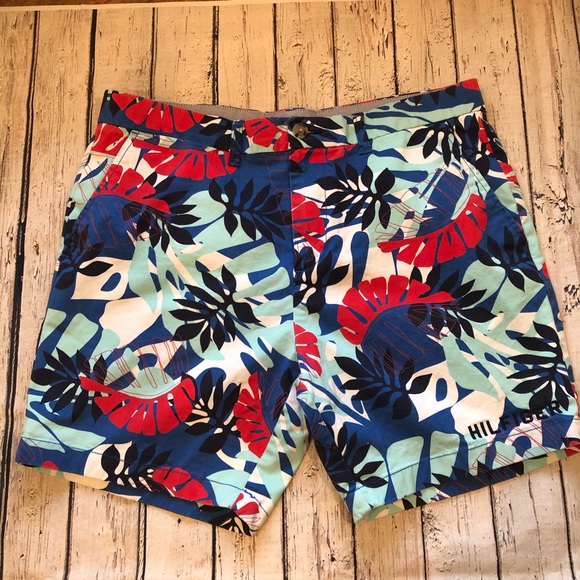 Tommy Hilfiger Other - Tommy Hilfiger Bright Tropical Leaf Print Shorts